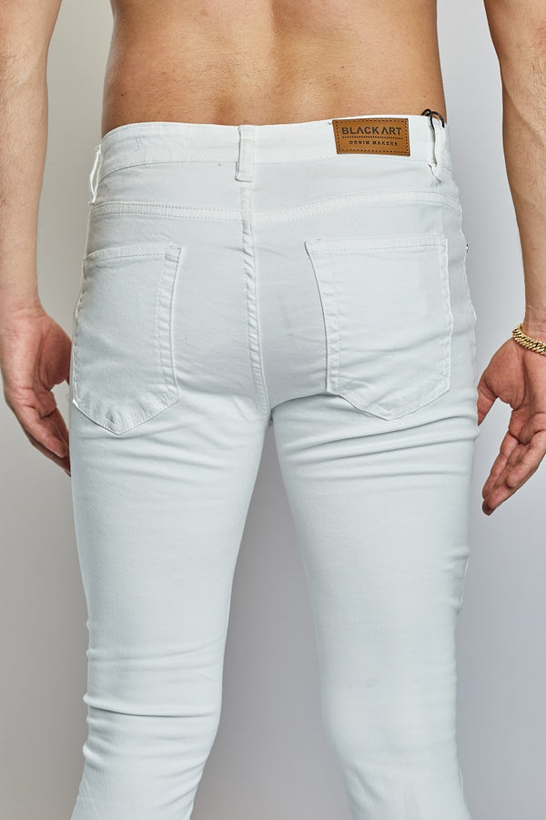 White Jeans Full Stretch Slim Fit Jeans